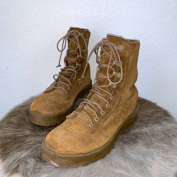 ALTAMA Cold Weather Army Combat BOOTS Mens Size 5R Coyote Brown - Picture 2 of 11